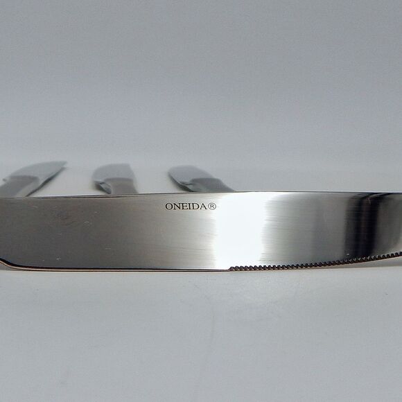 Oneida Stainless Flatware Mercer New French Dinner Knife Satin Frosted 18/0 S/4 - Picture 7 of 10